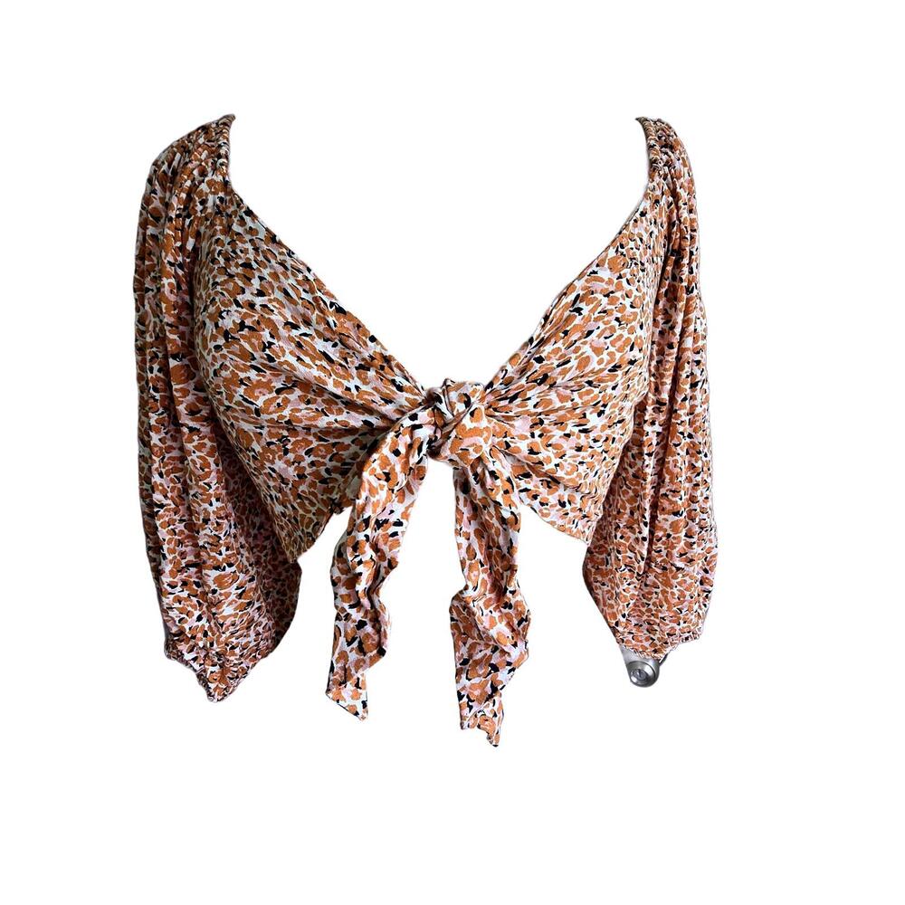 MINK PINK - NWT! Animal Print Crop Top, Size Med